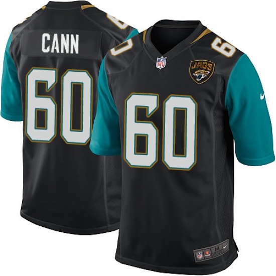 Men's Nike Jacksonville Jaguars #60 A. J. Cann Game Black Alternate NFL Jersey - Ujersey