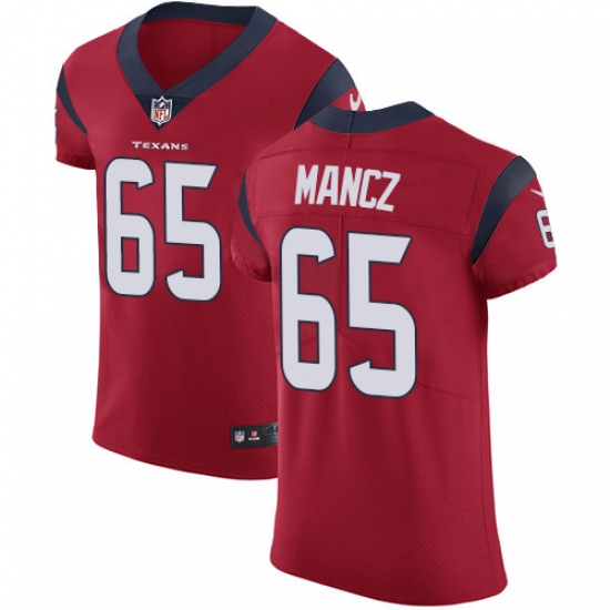Men's Nike Houston Texans #65 Greg Mancz Red Alternate Vapor Untouchable Elite Player NFL Jersey - Ujersey