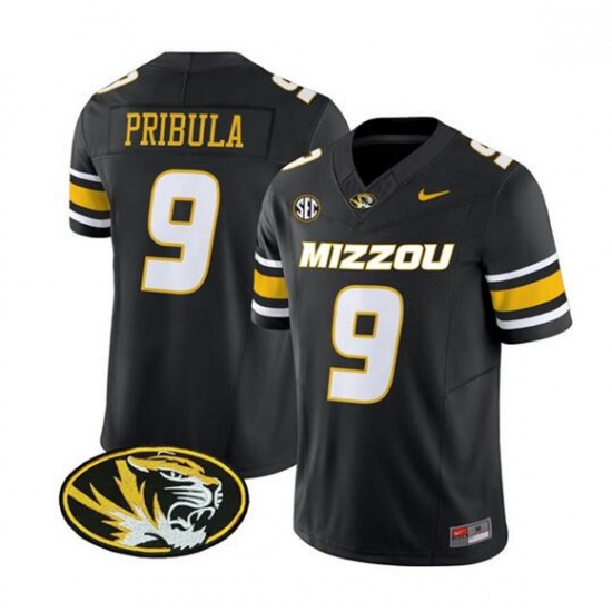 Men's Memphis Tigers #9 Beau Pribula Black F.U.S.E. Vapor Limited Football Jersey - Ujersey
