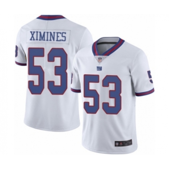 Youth New York Giants #53 Oshane Ximines Limited White Rush Vapor Untouchable Football Jersey - Ujersey