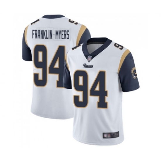 Youth Los Angeles Rams #94 John Franklin-Myers White Vapor Untouchable Limited Player Football Jersey - Ujersey