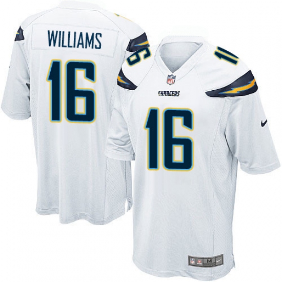 Men's Nike Los Angeles Chargers #16 Tyrell Williams Game White NFL Jersey - Ujersey