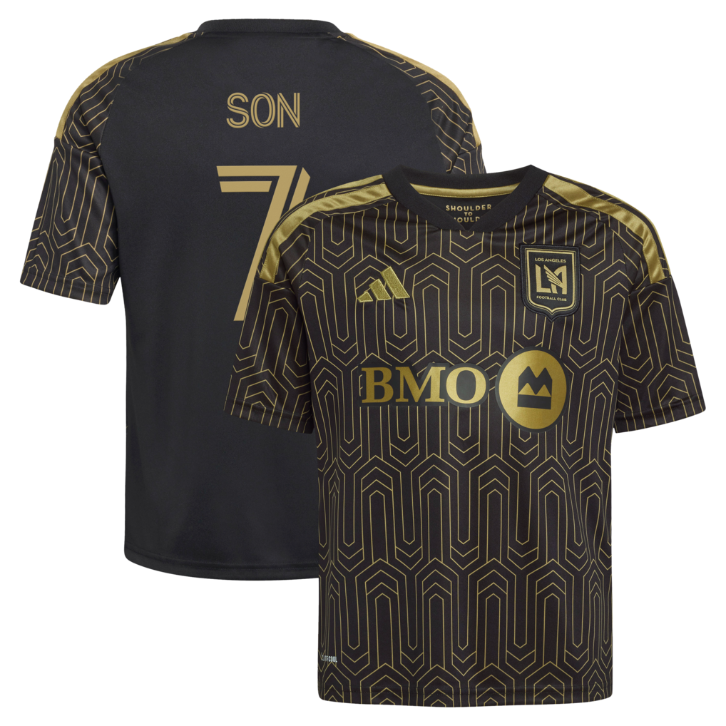 Youth LAFC Son Heung-Min adidas Black 2026 Primary Kit Replica Jersey - Ujersey