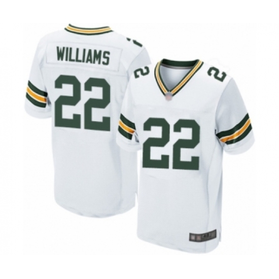 Men's Green Bay Packers #22 Dexter Williams Elite White Football Jersey - Ujersey