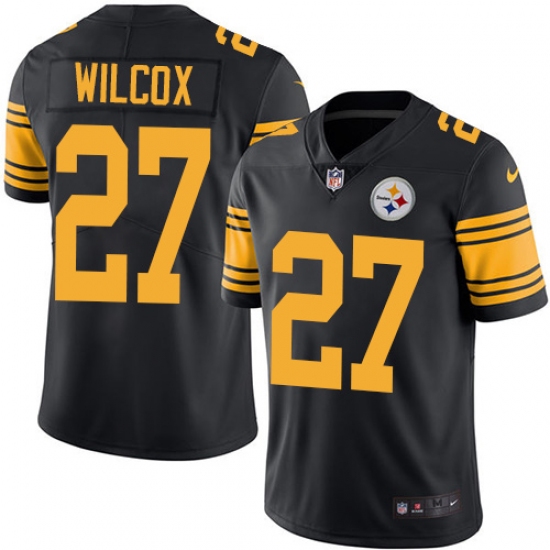 Men's Nike Pittsburgh Steelers #27 J.J. Wilcox Limited Black Rush Vapor Untouchable NFL Jersey - Ujersey