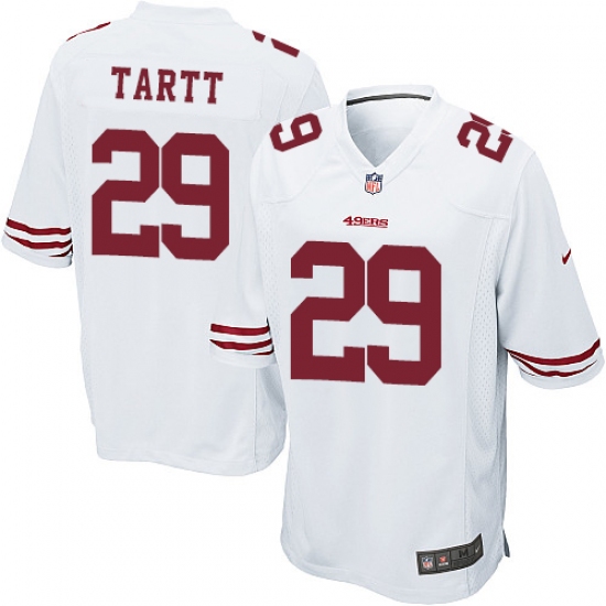 Men's Nike San Francisco 49ers #29 Jaquiski Tartt Game White NFL Jersey - Ujersey