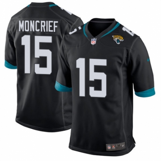 Men's Nike Jacksonville Jaguars #15 Donte Moncrief Game Teal Green Team Color NFL Jersey - Ujersey
