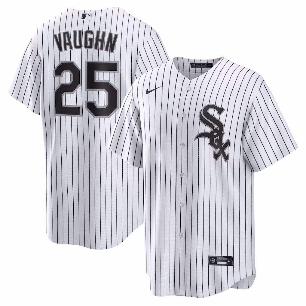 Men's Chicago White Sox Andrew Vaughn Nike White Home Replica Jersey - Ujersey NHL