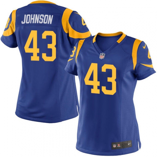 Women's Nike Los Angeles Rams #43 John Johnson Game Royal Blue Alternate NFL Jersey - Ujersey