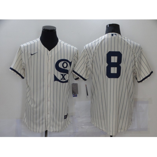 Men's Chicago White Sox #8 Bo Jackson Cream Elite 2021 Field of Dreams Jersey - Ujersey
