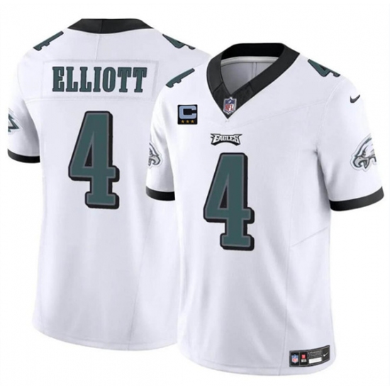 Men's Philadelphia Eagles #4 Jake Elliott White F.U.S.E With 3-Star C Vapor Untouchable Limited Football Stitched Jersey - Ujersey