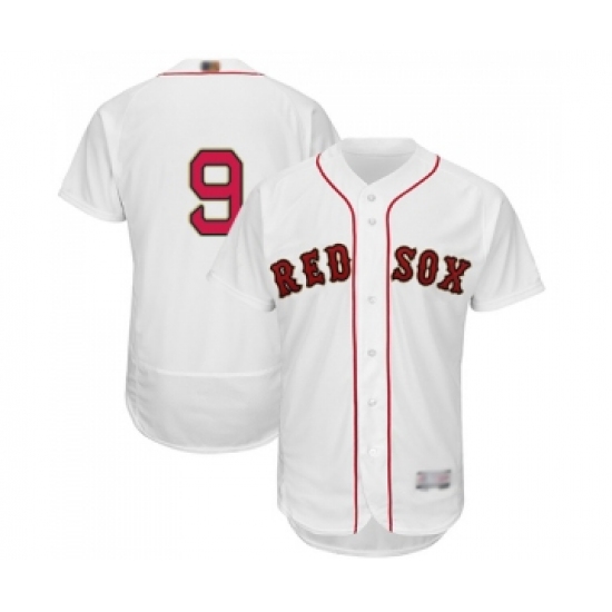 Men's Boston Red Sox #9 Ted Williams White 2019 Gold Program Flex Base Authentic Collection Baseball Jersey - Ujersey