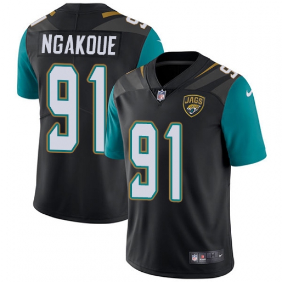 Youth Nike Jacksonville Jaguars #91 Yannick Ngakoue Black Alternate Vapor Untouchable Limited Player NFL Jersey - Ujersey