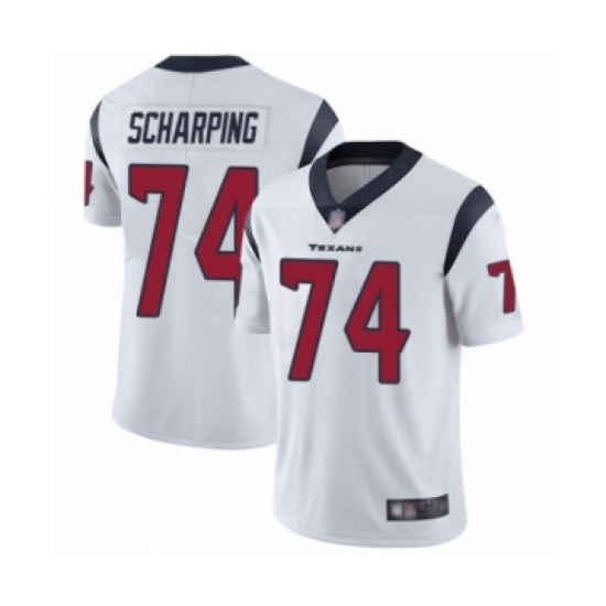 Youth Houston Texans #74 Max Scharping White Vapor Untouchable Limited Player Football Jersey - Ujersey