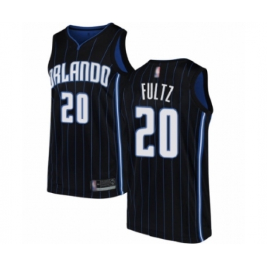 Men's Orlando Magic #20 Markelle Fultz Authentic Black Basketball Jersey Statement Edition - Ujersey