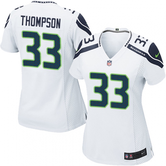 Women's Nike Seattle Seahawks #33 Tedric Thompson Game White NFL Jersey - Ujersey
