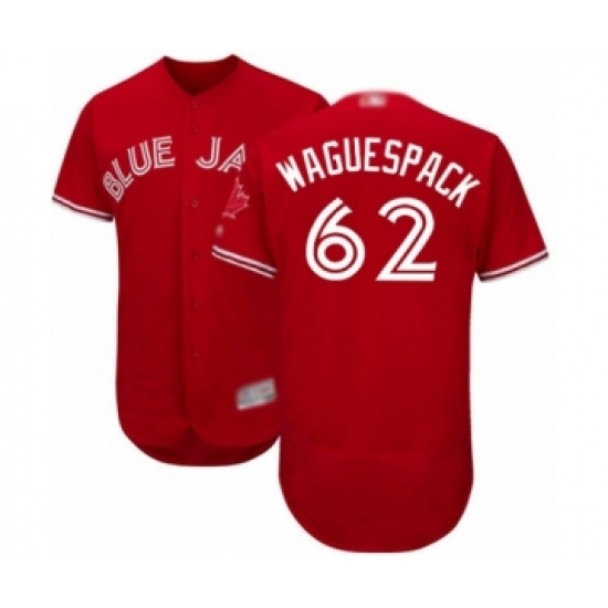 Men's Toronto Blue Jays #62 Jacob Waguespack Scarlet Alternate Flex Base Authentic Collection Alternate Baseball Player Jersey - Ujersey
