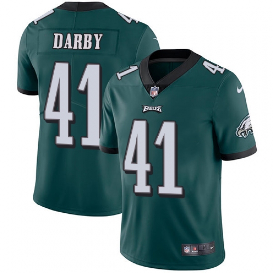 Youth Nike Philadelphia Eagles #41 Ronald Darby Midnight Green Team Color Vapor Untouchable Limited Player NFL Jersey - Ujersey
