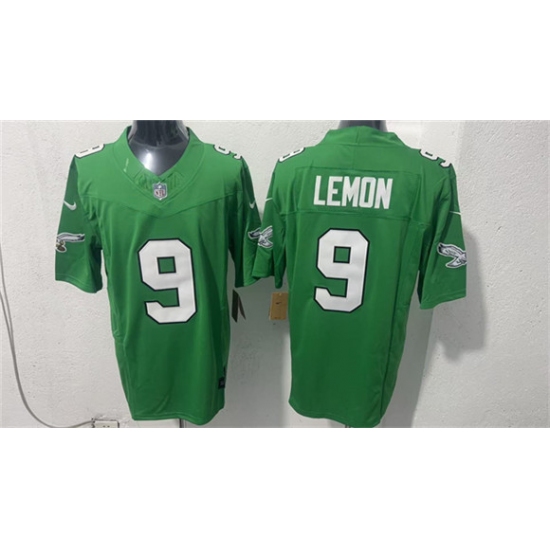 Men's Philadelphia Eagles #9 Makai Lemon Green 2026 F.U.S.E. Draft Vapor Untouchable Limited Football Stitched Jersey - Ujersey
