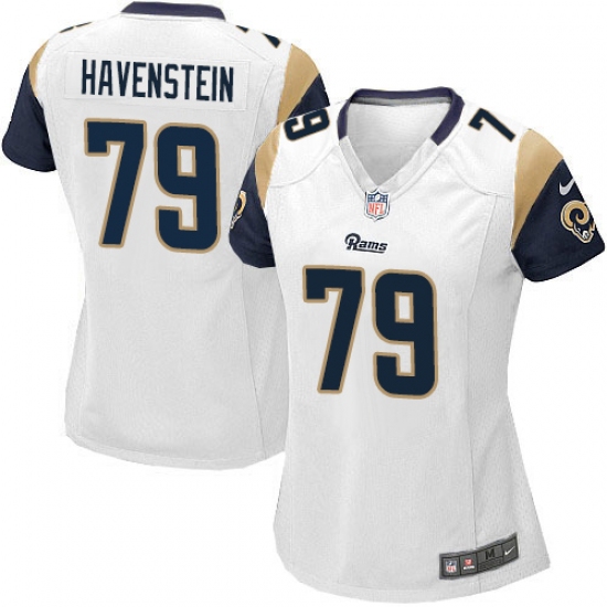 Women's Nike Los Angeles Rams #79 Rob Havenstein Game White NFL Jersey - Ujersey