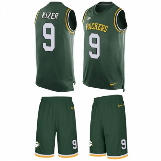 Men's Nike Green Bay Packers #9 DeShone Kizer Limited Green Tank Top Suit NFL Jersey - Ujersey