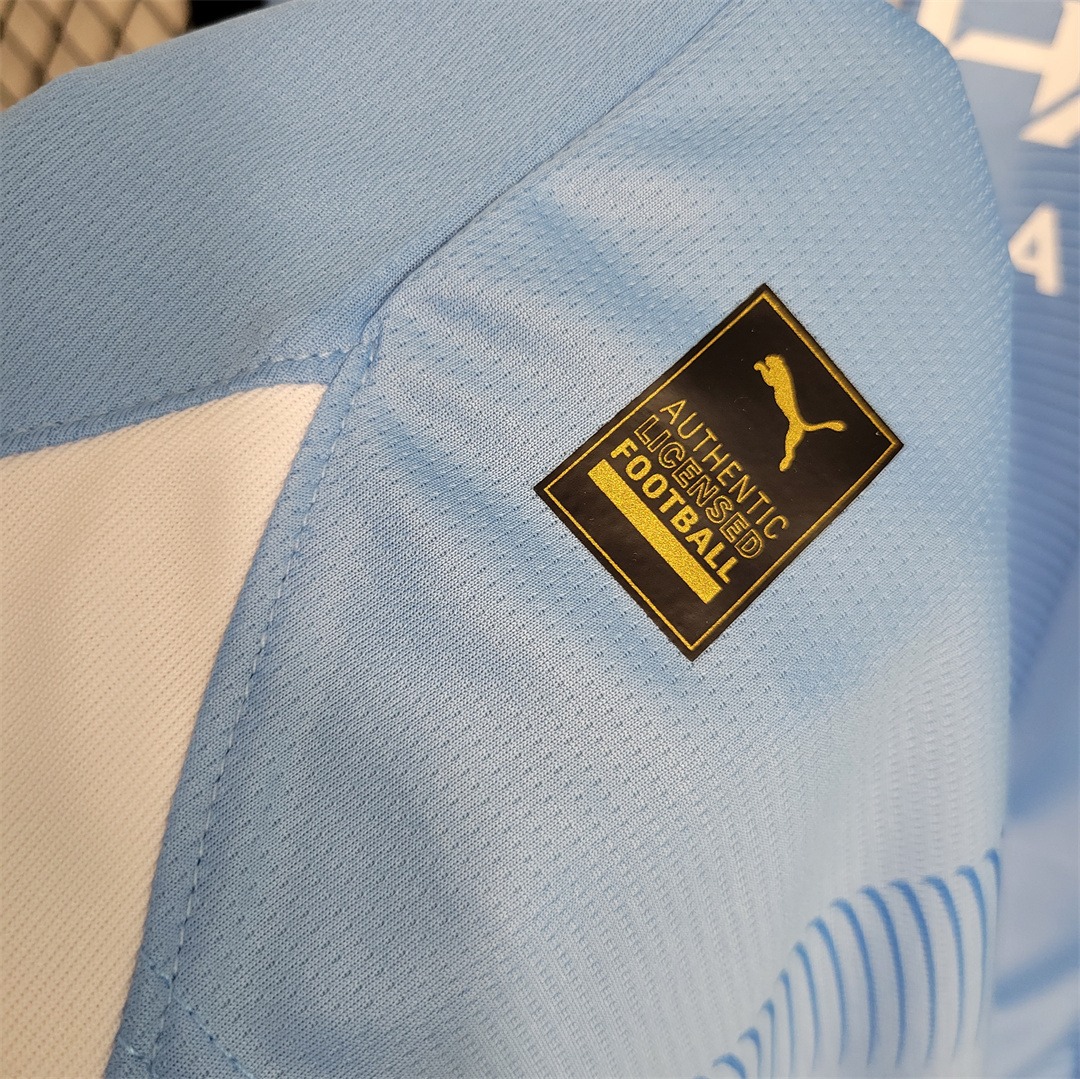 Manchester City Football Jersey Home Long Sleeve Shirt 2023/24