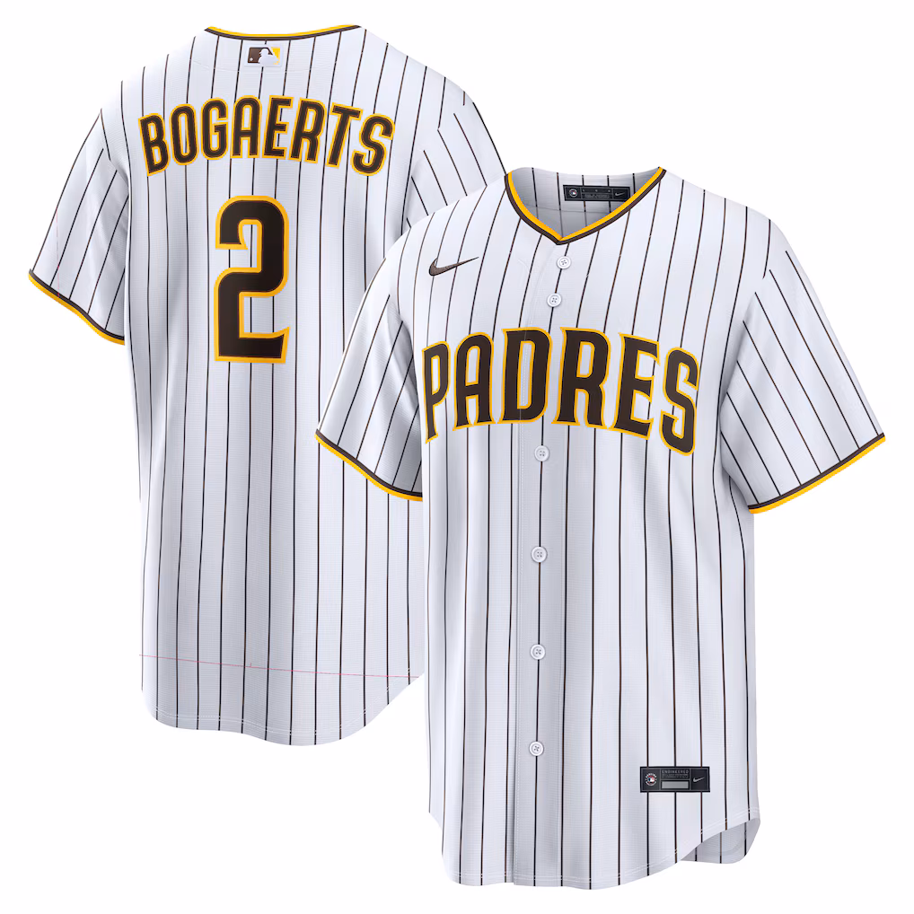 Men's San Diego Padres Xander Bogaerts Nike White Home Replica Jersey - Vujersey Los Angeles Rams