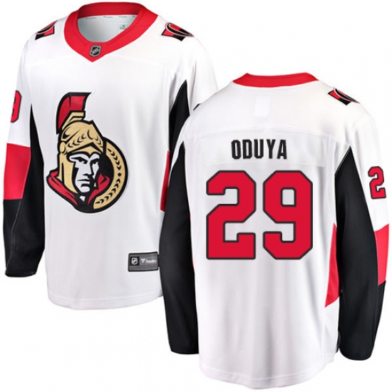 Men's Ottawa Senators #29 Johnny Oduya Fanatics Branded White Away Breakaway NHL Jersey - Ujersey