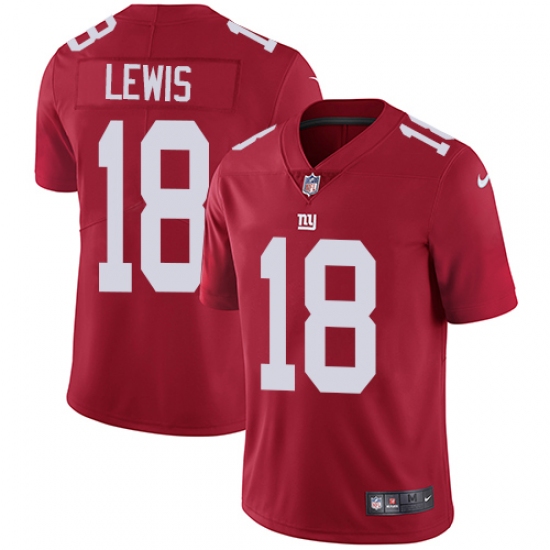 Youth Nike New York Giants #18 Roger Lewis Red Alternate Vapor Untouchable Elite Player NFL Jersey - Ujersey