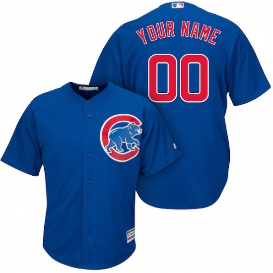 Men's Chicago Cubs Majestic Royal Cool Base Custom Jersey - Ujersey