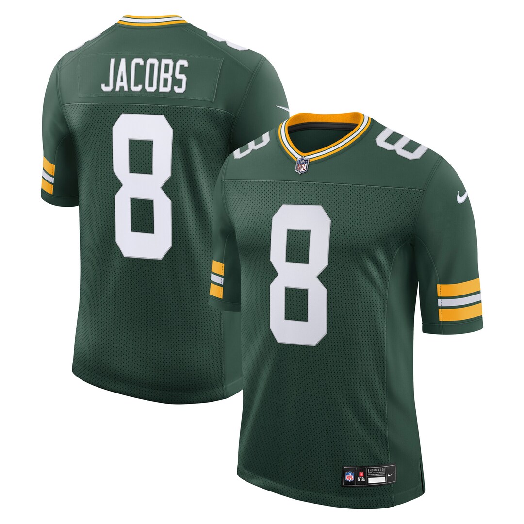 Men's Green Bay Packers Josh Jacobs Nike Green Vapor Untouchable Stitched Limited Jersey - U-jersey