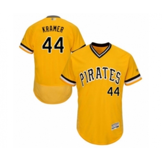 Men's Pittsburgh Pirates #44 Kevin Kramer Gold Alternate Flex Base Authentic Collection Baseball Player Jersey - Ujersey