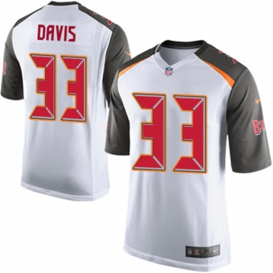 Men's Nike Tampa Bay Buccaneers #33 Carlton Davis Game White NFL Jersey - Ujersey