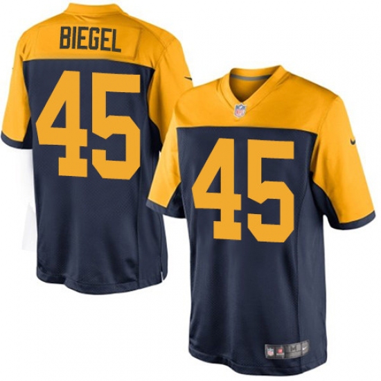 Youth Nike Green Bay Packers #45 Vince Biegel Limited Navy Blue Alternate NFL Jersey - Ujersey