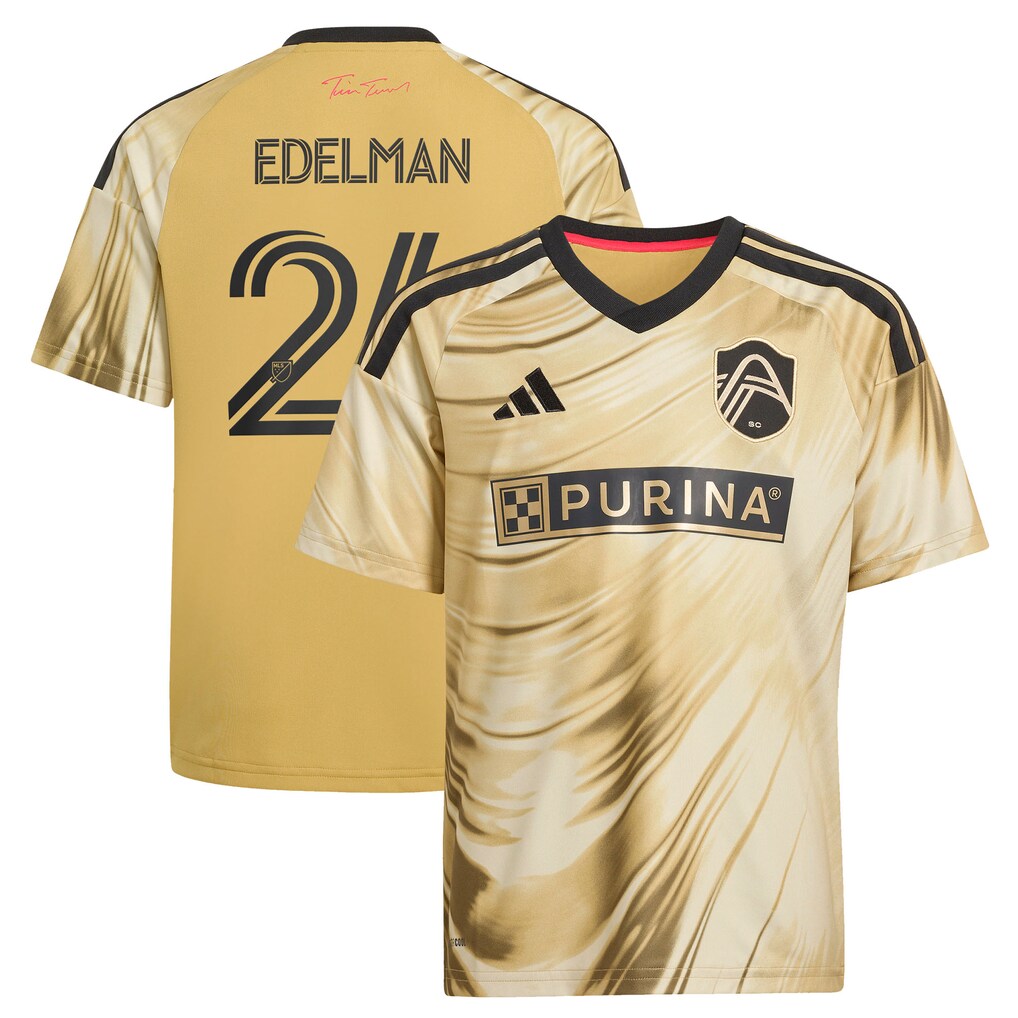 Youth St. Louis CITY SC Daniel Edelman adidas Yellow 2026 The Tina Turner Kit Replica Jersey - Ujersey