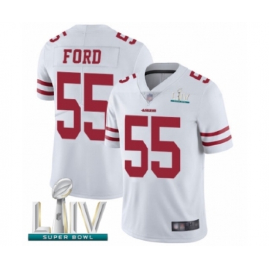 Youth San Francisco 49ers #55 Dee Ford White Vapor Untouchable Limited Player Super Bowl LIV Bound Football Jersey - Ujersey