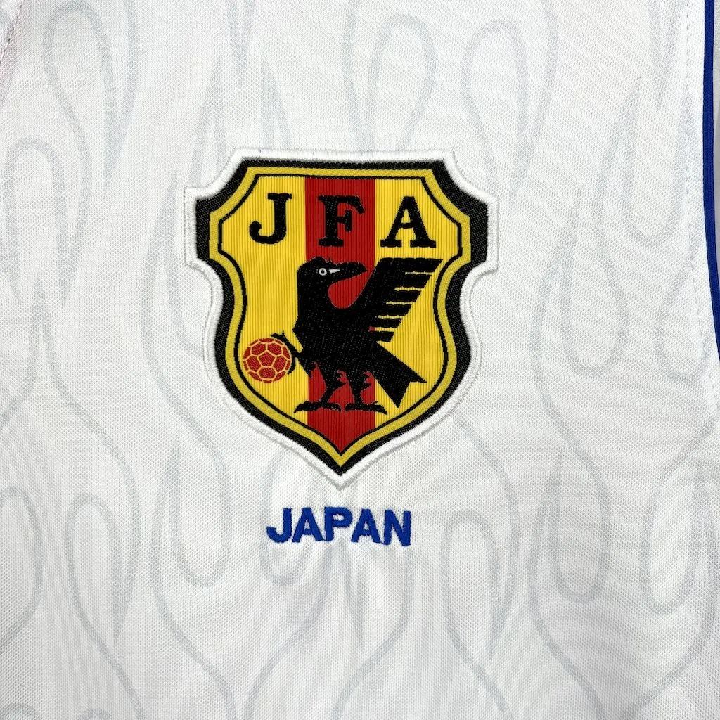 Japan Retro Soccer Jersey Away Custom Long Sleeve Shirt 1998
