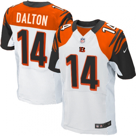 Men's Nike Cincinnati Bengals #14 Andy Dalton Elite White NFL Jersey - Ujersey