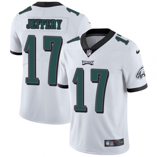 Men's Nike Philadelphia Eagles #17 Alshon Jeffery White Vapor Untouchable Limited Player NFL Jersey - Ujersey