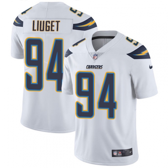 Men's Nike Los Angeles Chargers #94 Corey Liuget White Vapor Untouchable Limited Player NFL Jersey - Ujersey