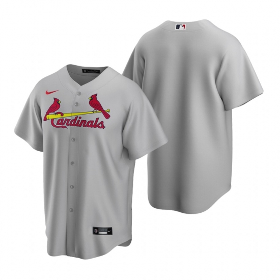 Men's Nike St. Louis Cardinals Blank Gray Road Stitched Baseball Jersey - Ujersey