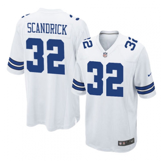Men's Nike Dallas Cowboys #32 Orlando Scandrick Game White NFL Jersey - Ujersey