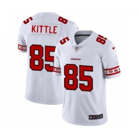 Men's San Francisco 49ers #85 George Kittle White Team Logo Cool Edition Jersey - Ujersey