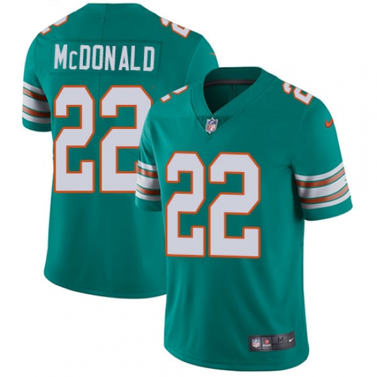 Youth Nike Miami Dolphins #22 T.J. McDonald Elite Aqua Green Alternate NFL Jersey - Ujersey
