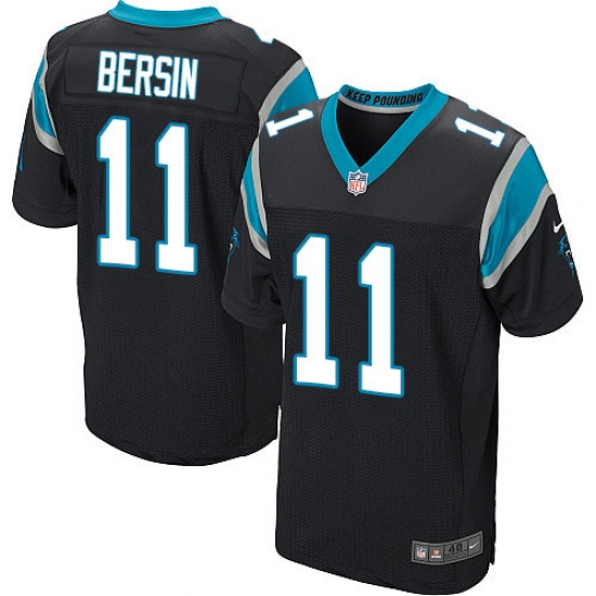 Men's Nike Carolina Panthers #11 Brenton Bersin Elite Black Team Color NFL Jersey - Ujersey