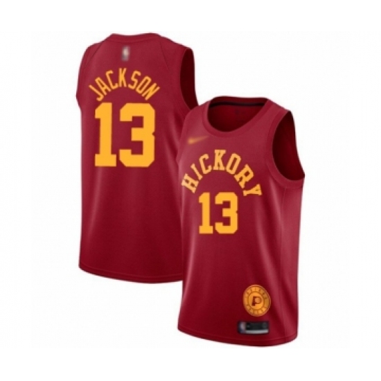 Youth Indiana Pacers #13 Mark Jackson Swingman Red Hardwood Classics Basketball Jersey - Ujersey