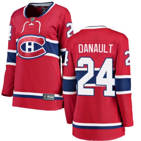 Women's Montreal Canadiens #24 Phillip Danault Authentic Red Home Fanatics Branded Breakaway NHL Jersey - Ujersey