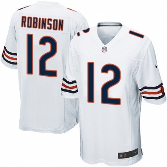 Men's Nike Chicago Bears #12 Allen Robinson Game White NFL Jersey - Ujersey