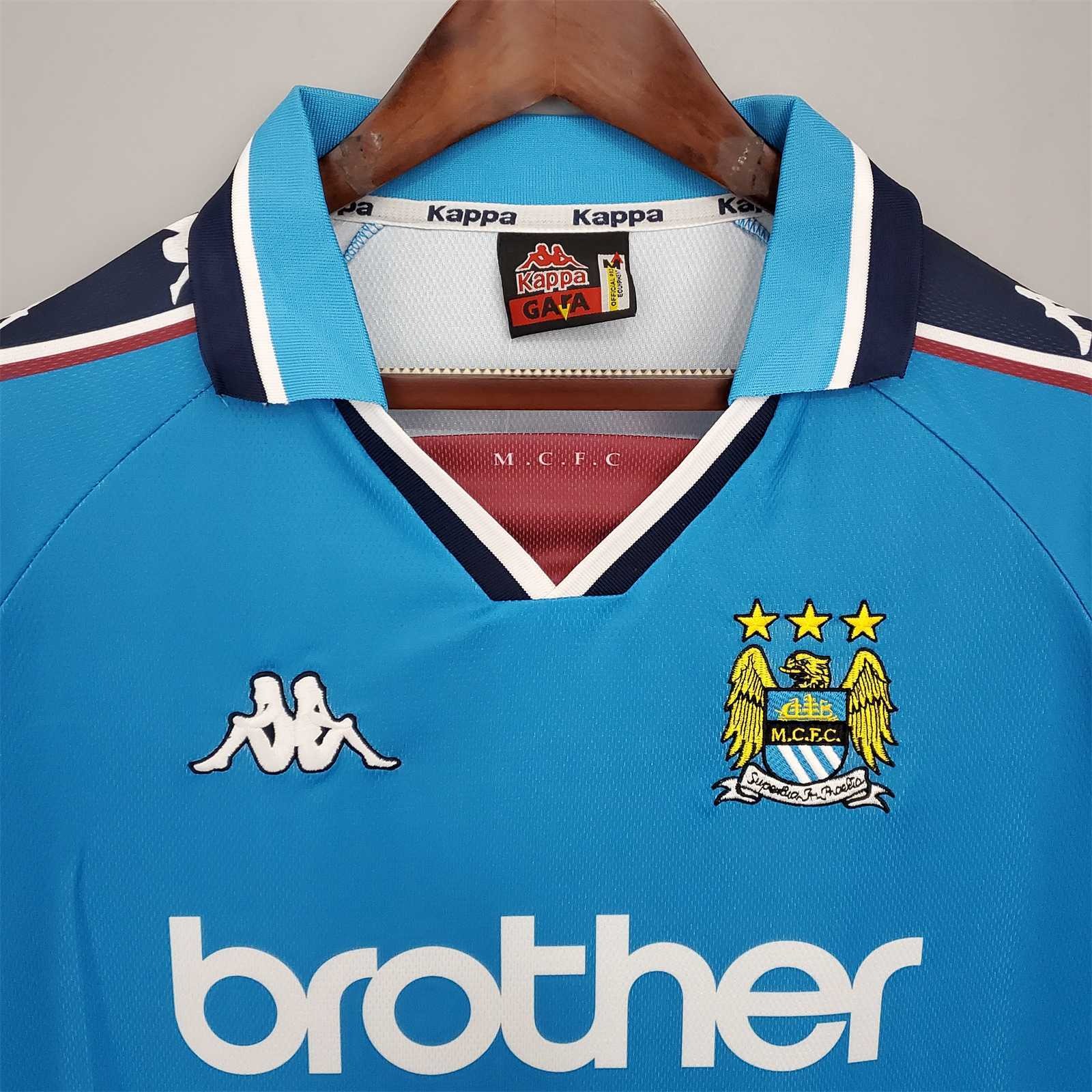 Manchester City Retro Home Football Jersey Shirt 1997/99 - U-jersey
