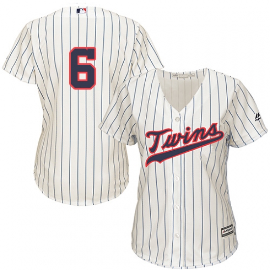 Women's Majestic Minnesota Twins #6 Tony Oliva Authentic Cream Alternate Cool Base MLB Jersey - Ujersey